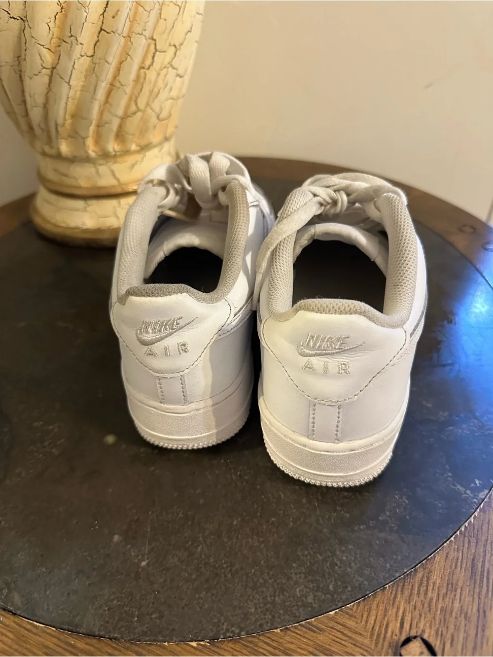 Nike Kids White Low-Top Leather Sneakers